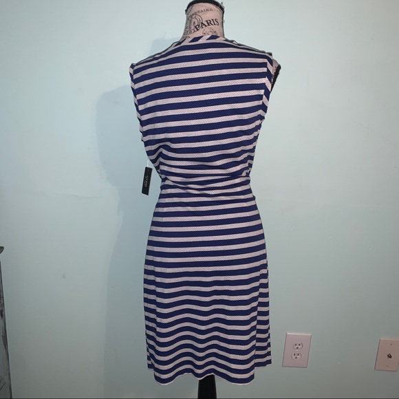 Guess Haley Dress Blue & Ivory Stripes NWT Size 12 - Picture 6 of 15